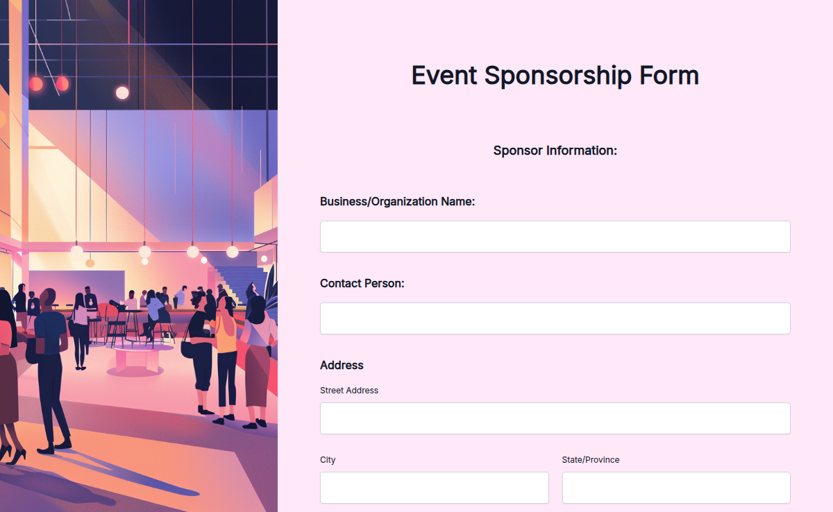 Event Sponsorship Form