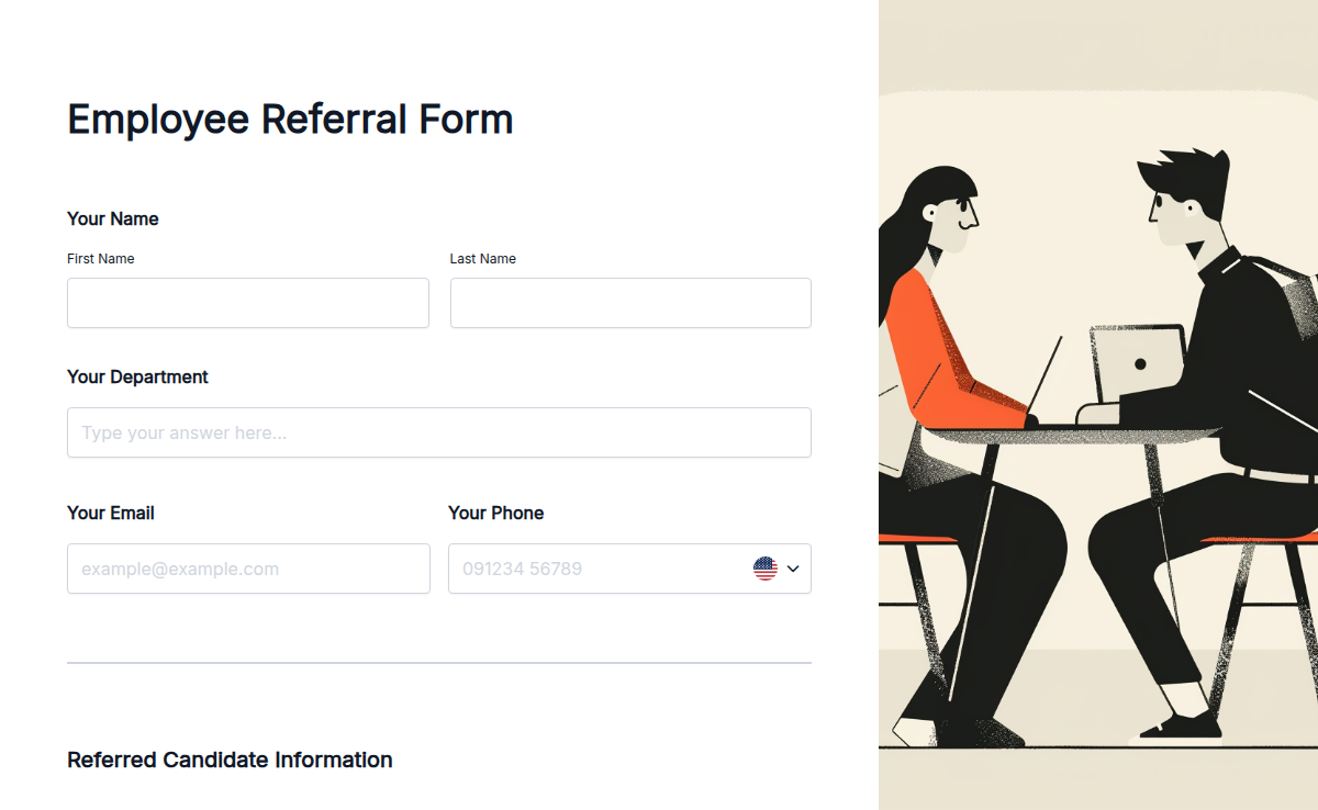 Employee Referral Form Template