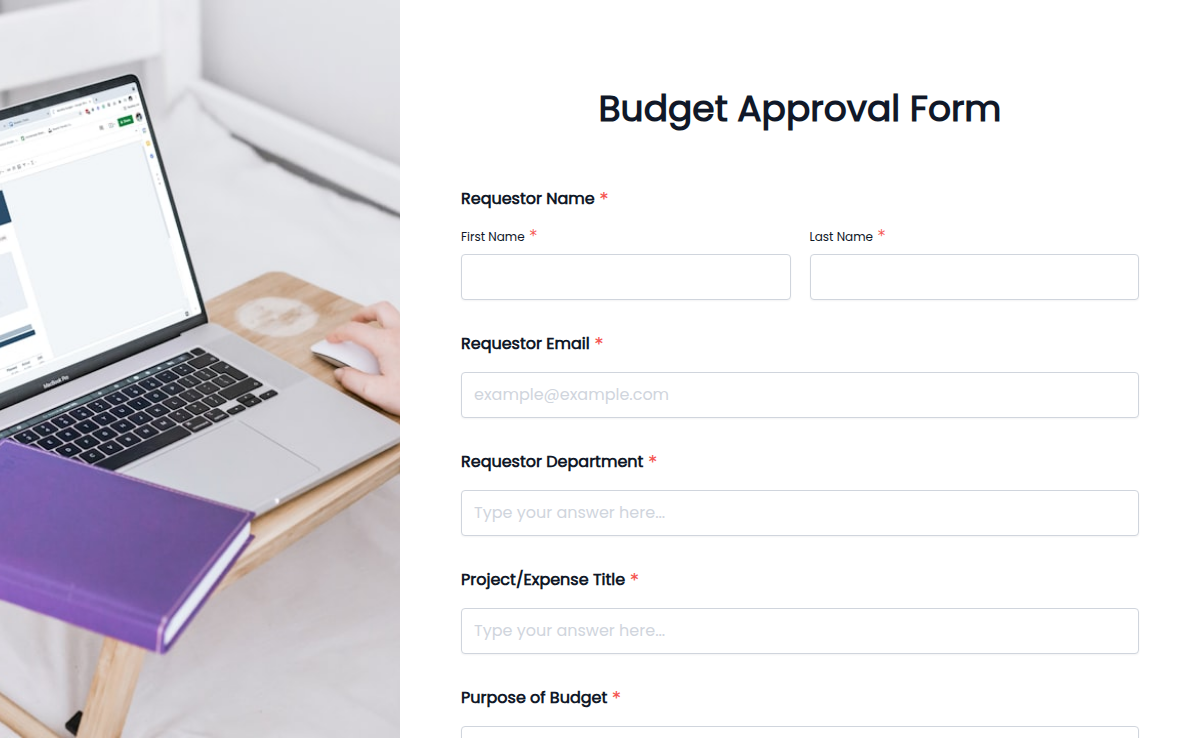 Budget Approval Form