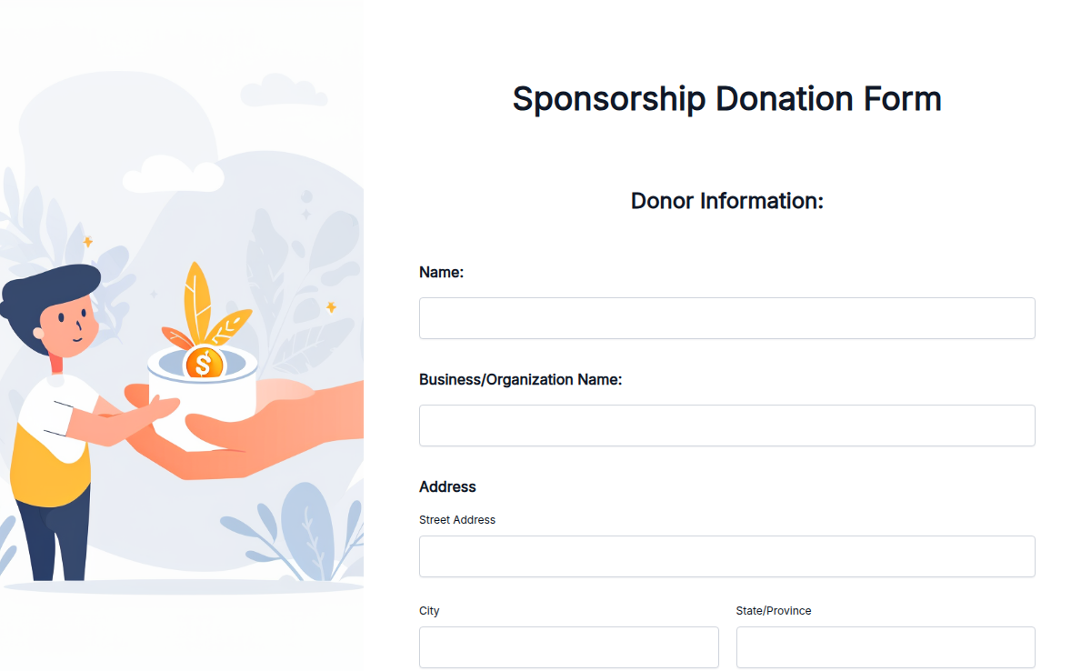 Sponsorship Donation Form