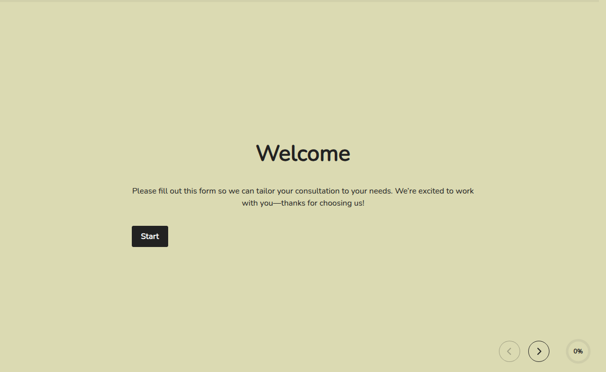 Client Consultation Form