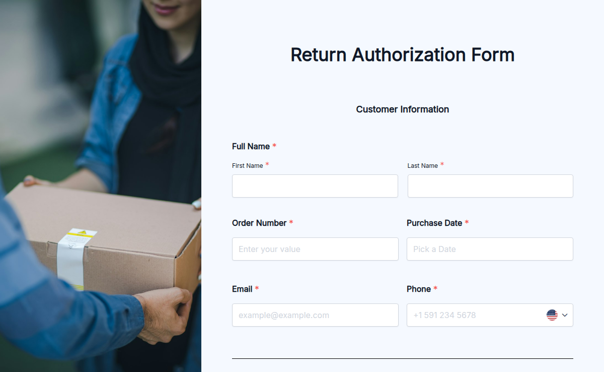 Return Authorization Form