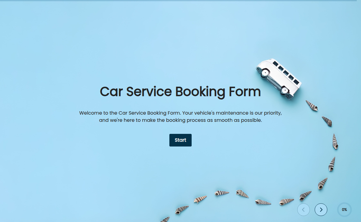 Car Service Booking Form