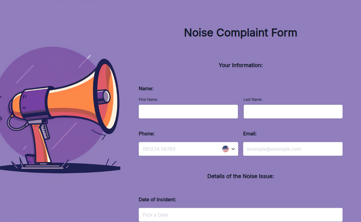 Noise Complaint Form