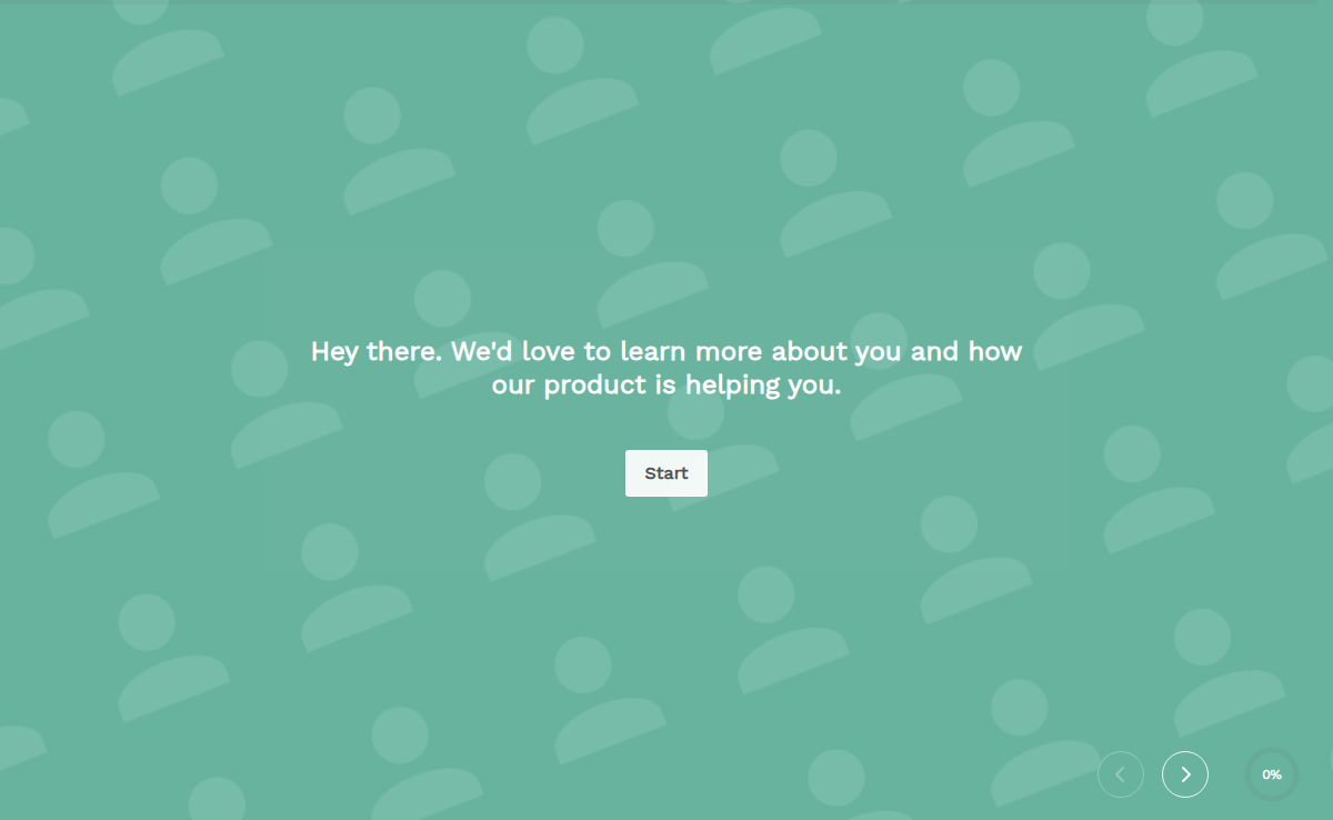 User Persona Survey Template