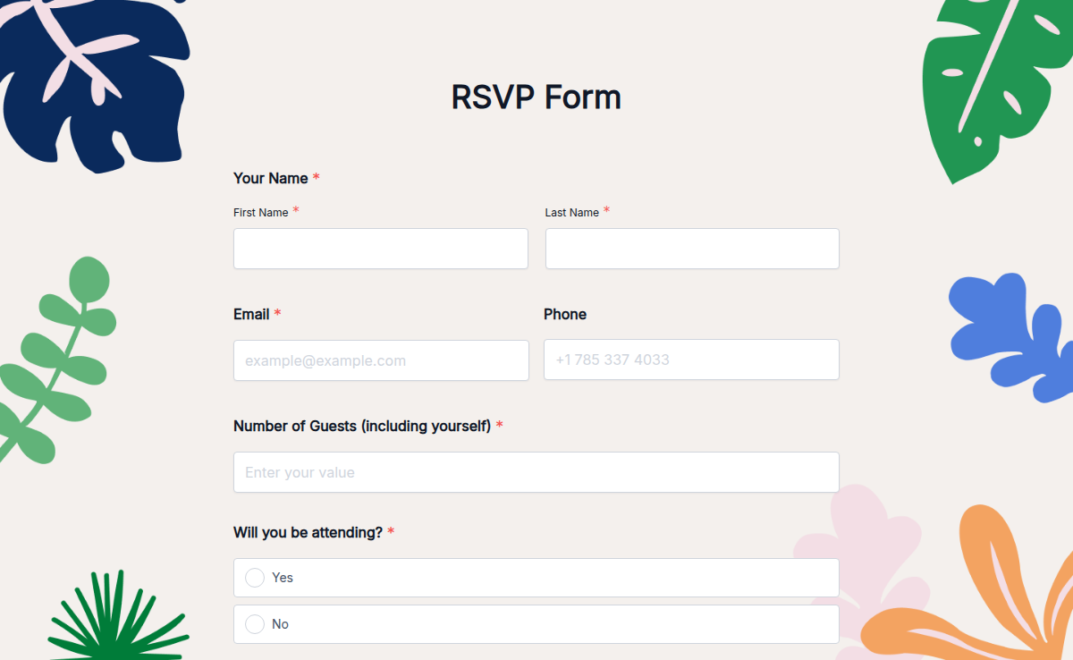 RSVP Form