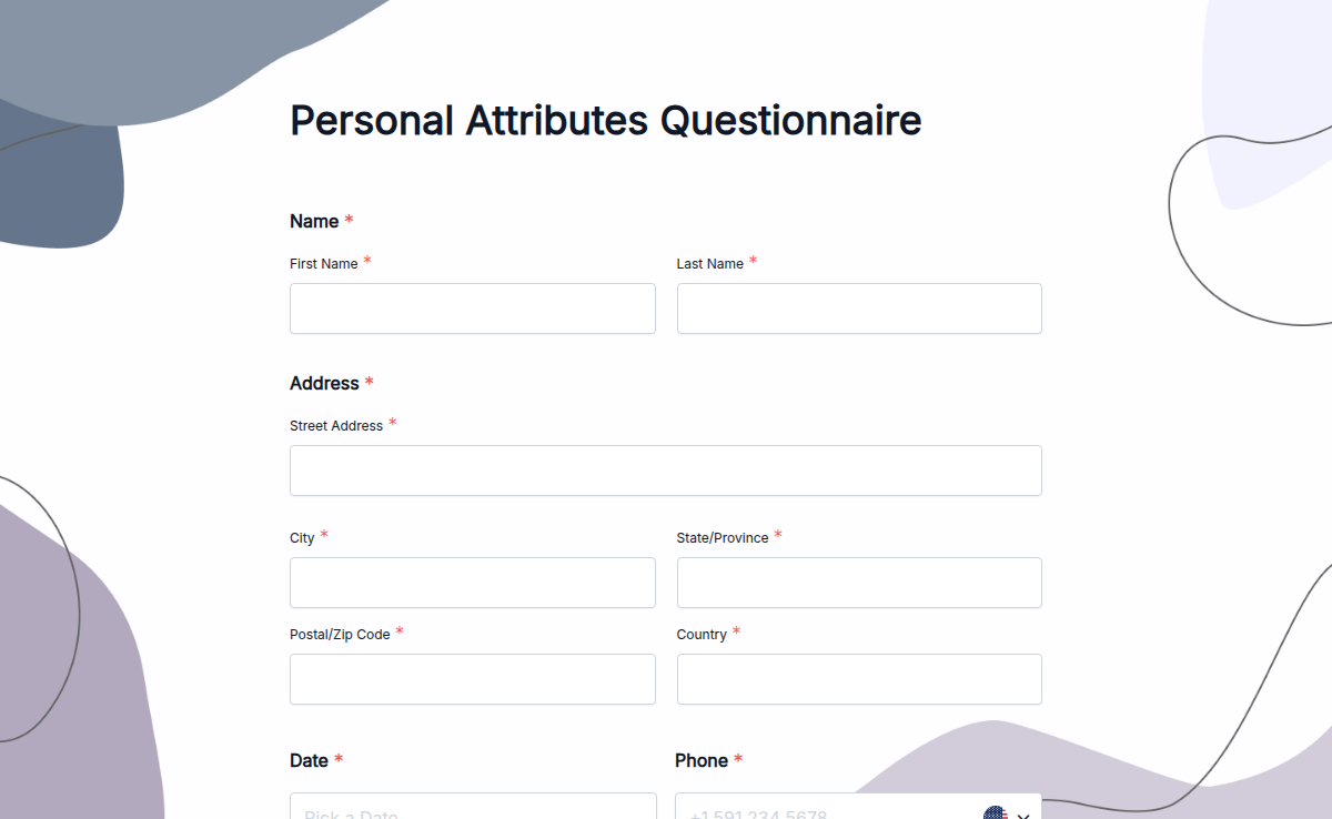 Personal Attributes Questionnaire