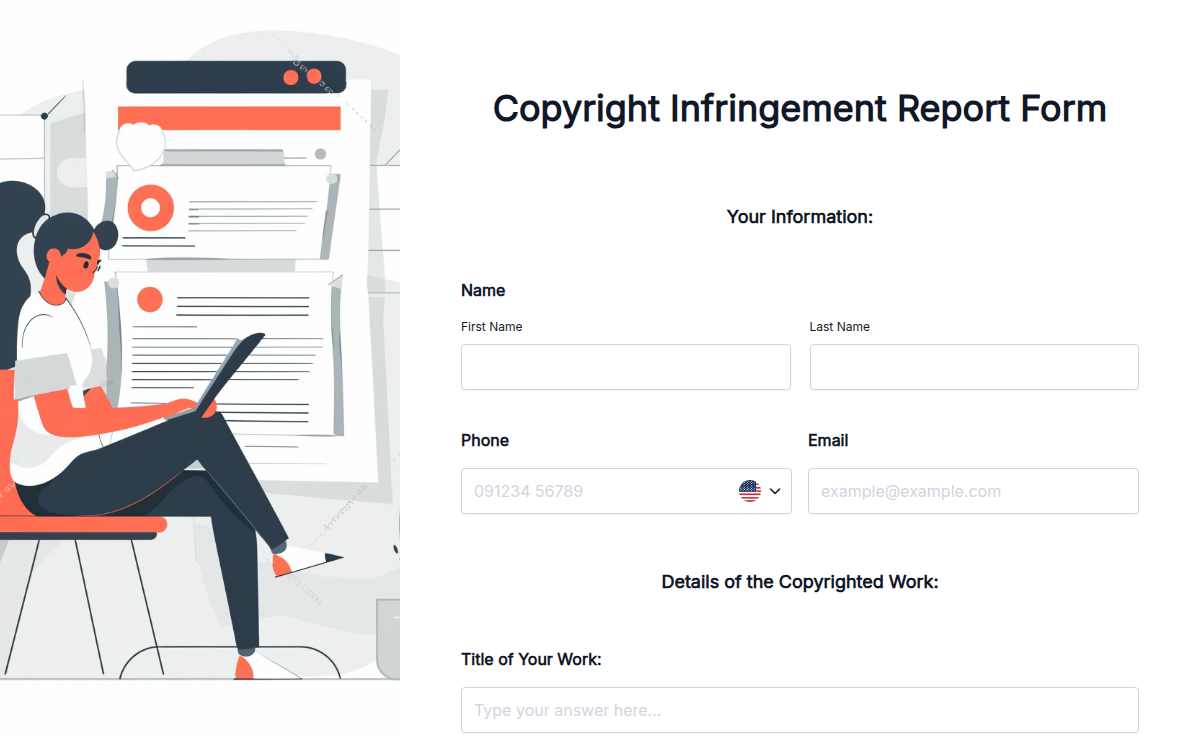 Copyright Infringement Report Form
