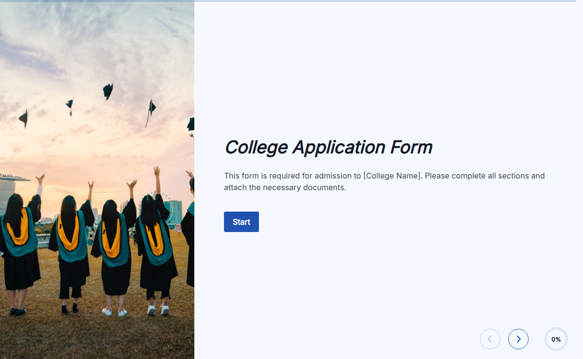 College Application Form