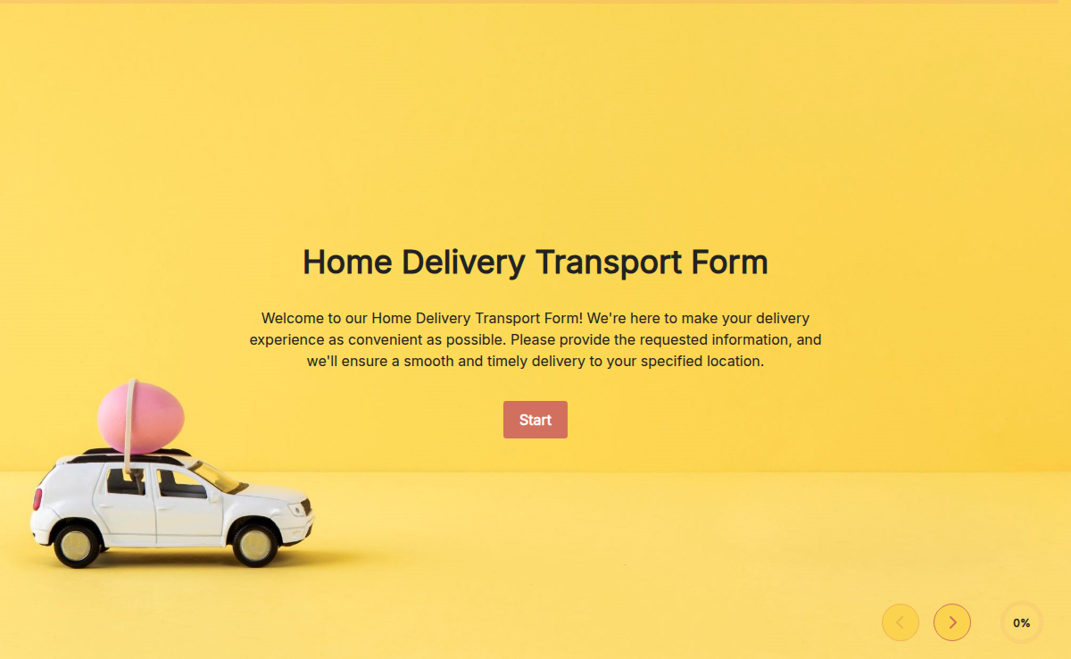 Home Delivery Transport Form
