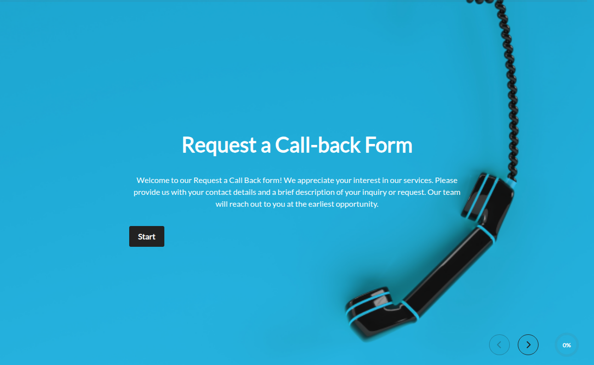 Request a Call-back Form