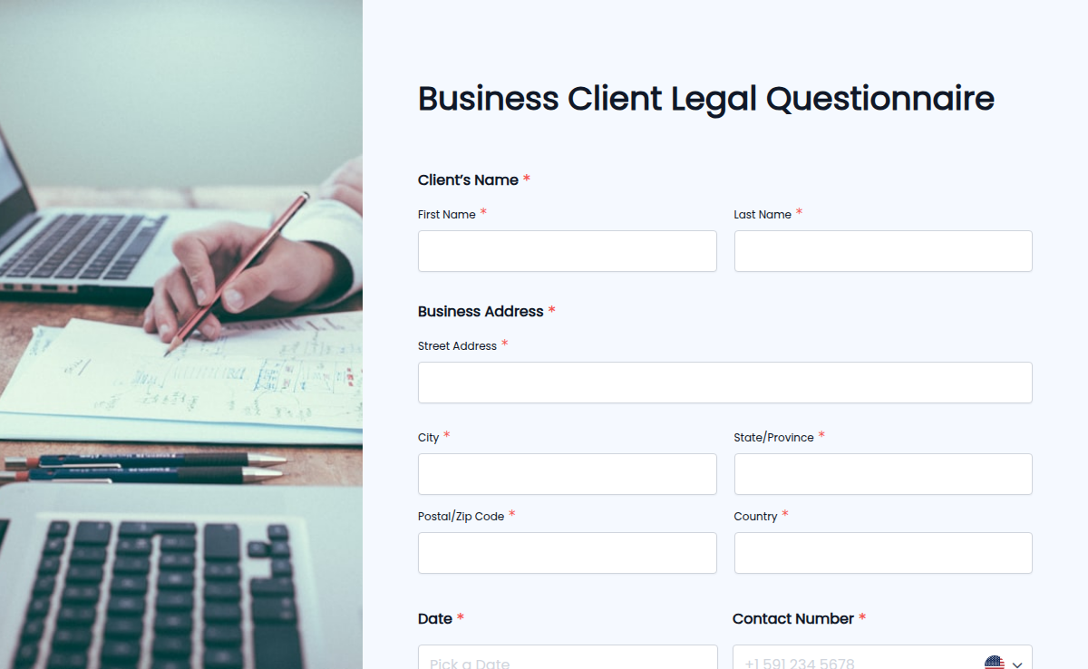 Business Client Legal Questionnaire