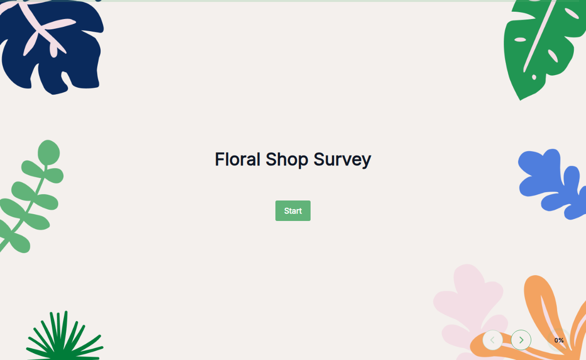 Floral Shop Survey