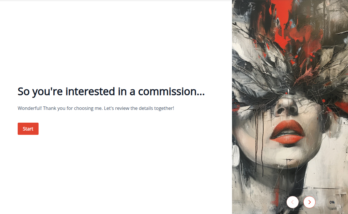 Art Commission Form Template