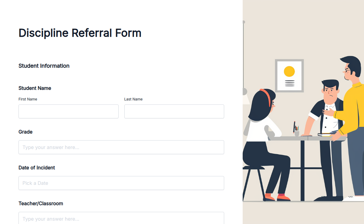 Discipline Referral Form