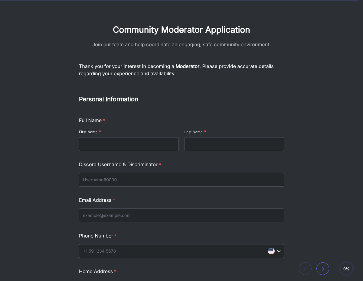 Discord Staff & Moderator Application