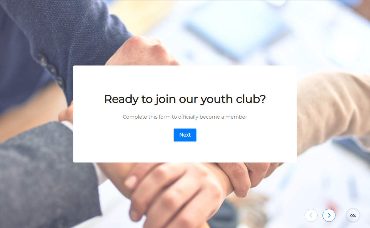 Youth Club Membership Form