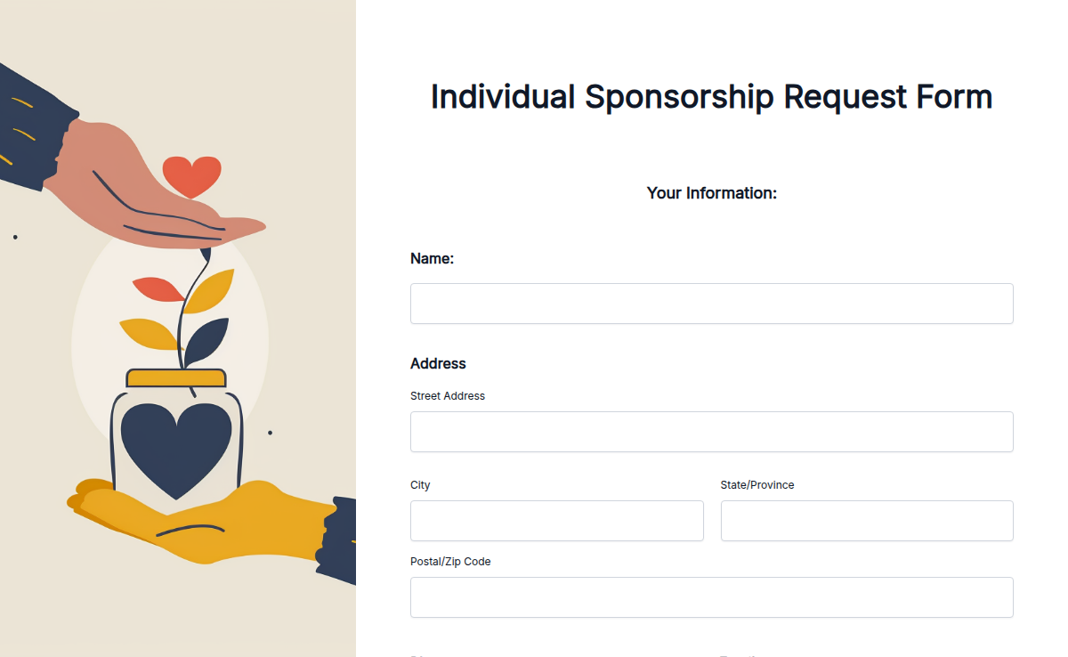 Individual Sponsorship Request Form