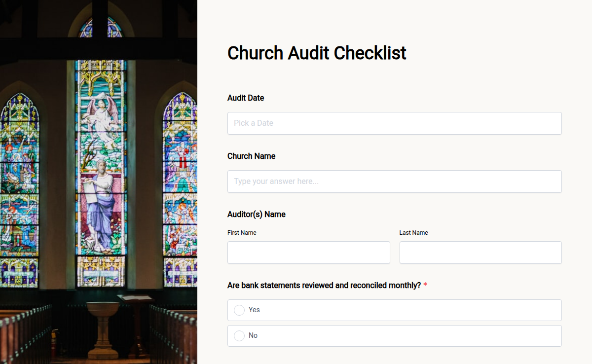 Church Audit Checklist