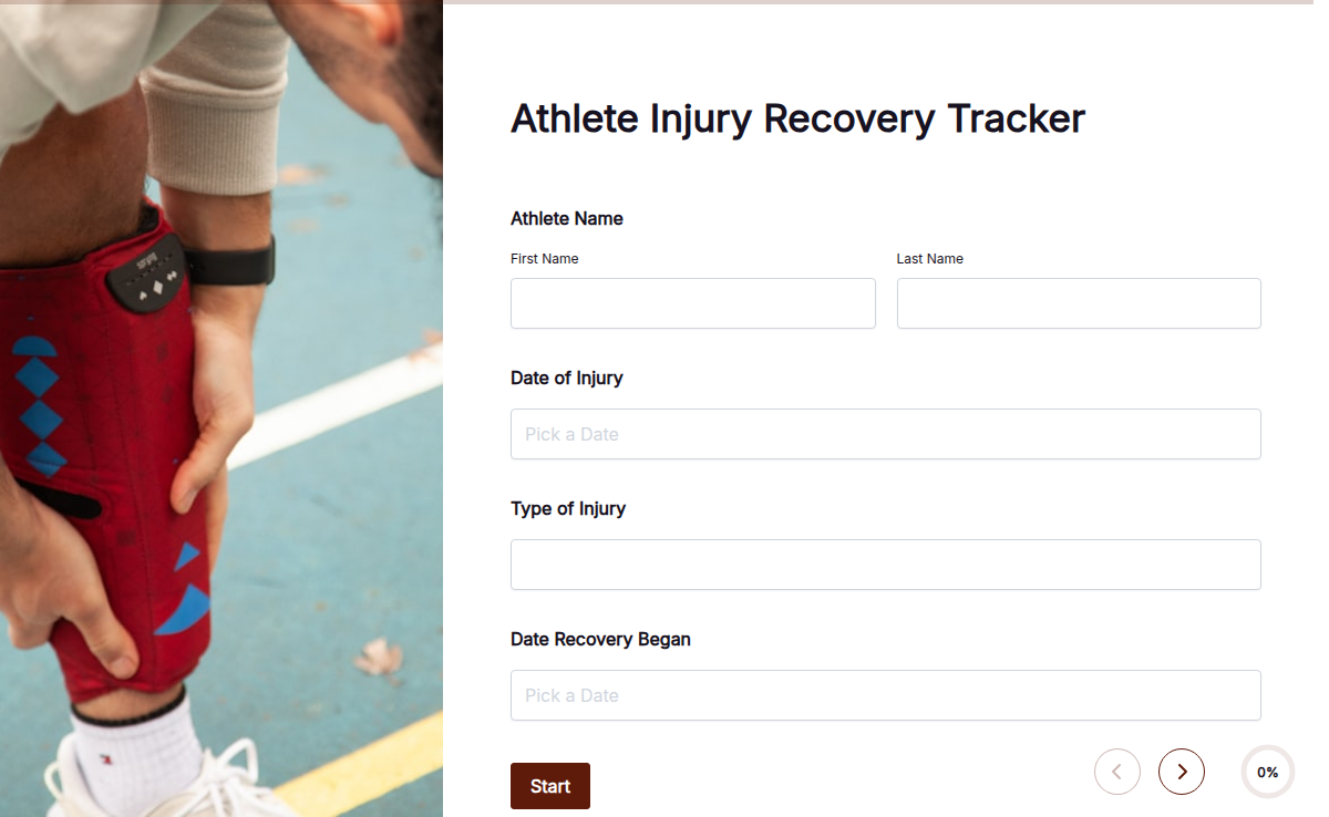 Athlete Injury Recovery Tracker
