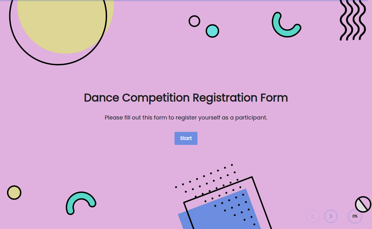 Dance Competition Registration Form