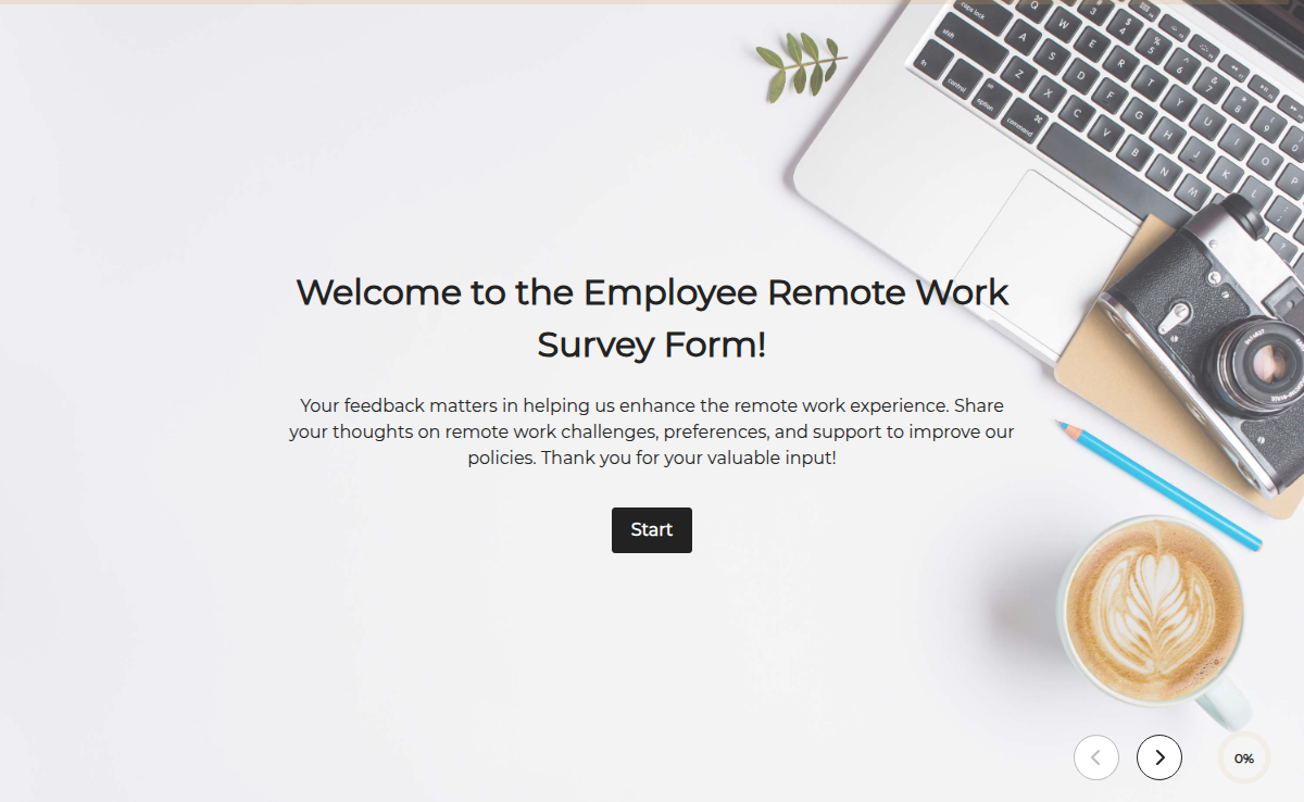 Employee Remote Work Survey Form