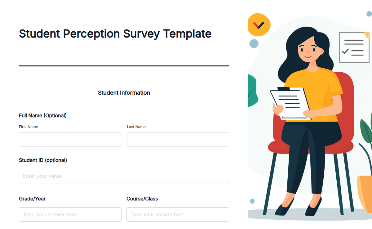 Student Perception/Feedback Survey 
