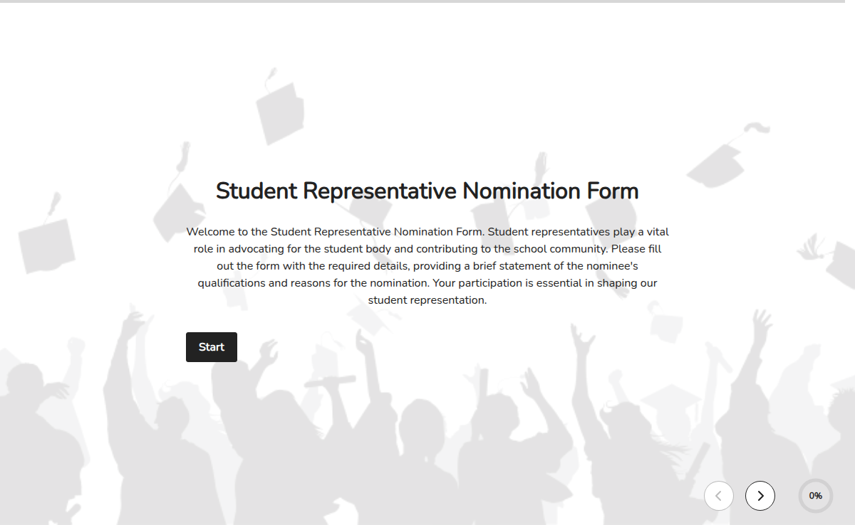 Student Representative Nomination Form