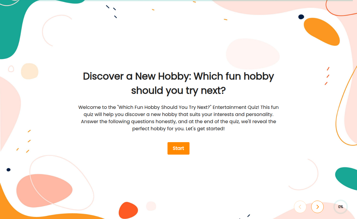 Discover a New Hobby Quiz