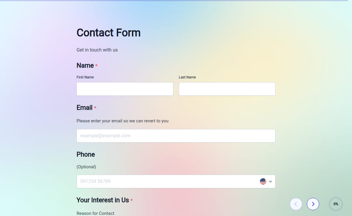 Contact Form Template