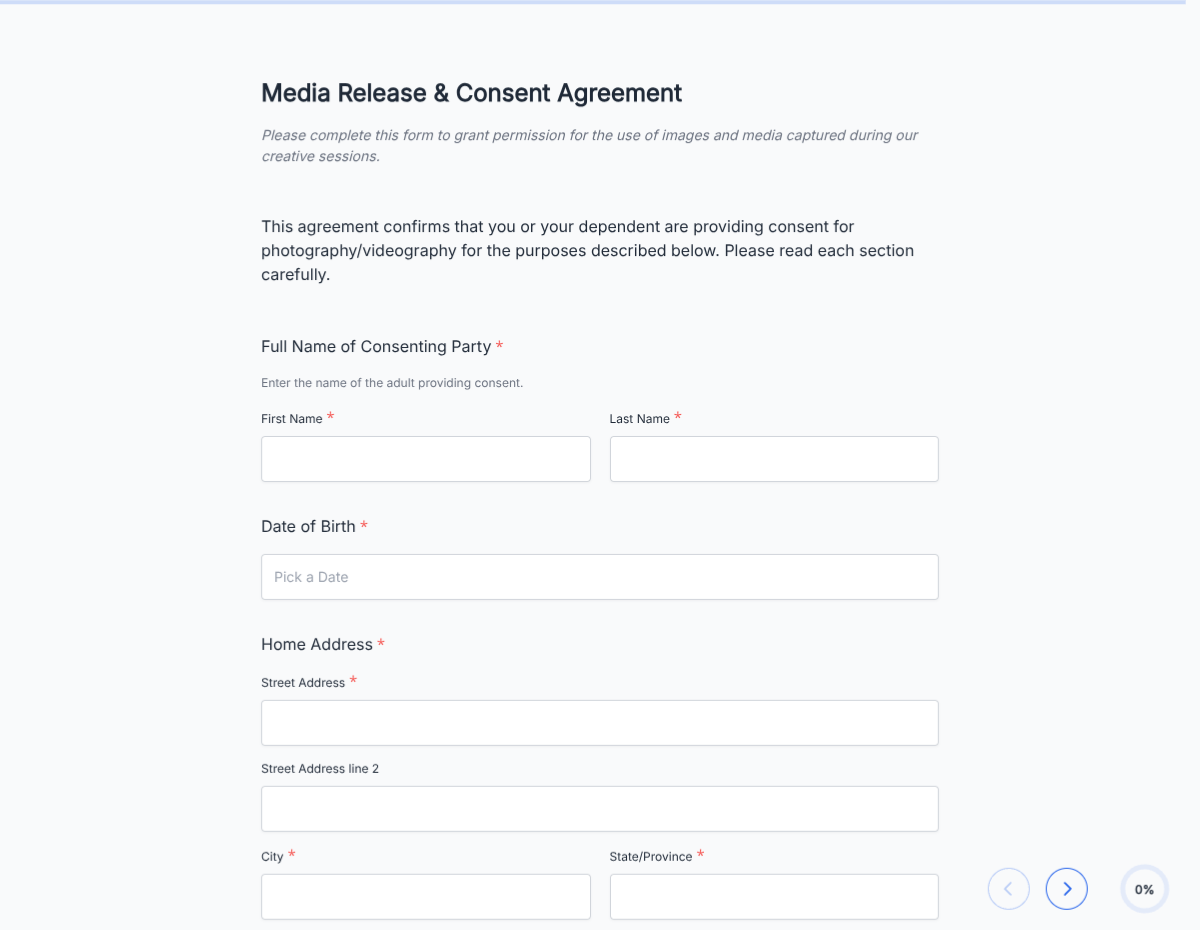 Media and Photo Release Consent