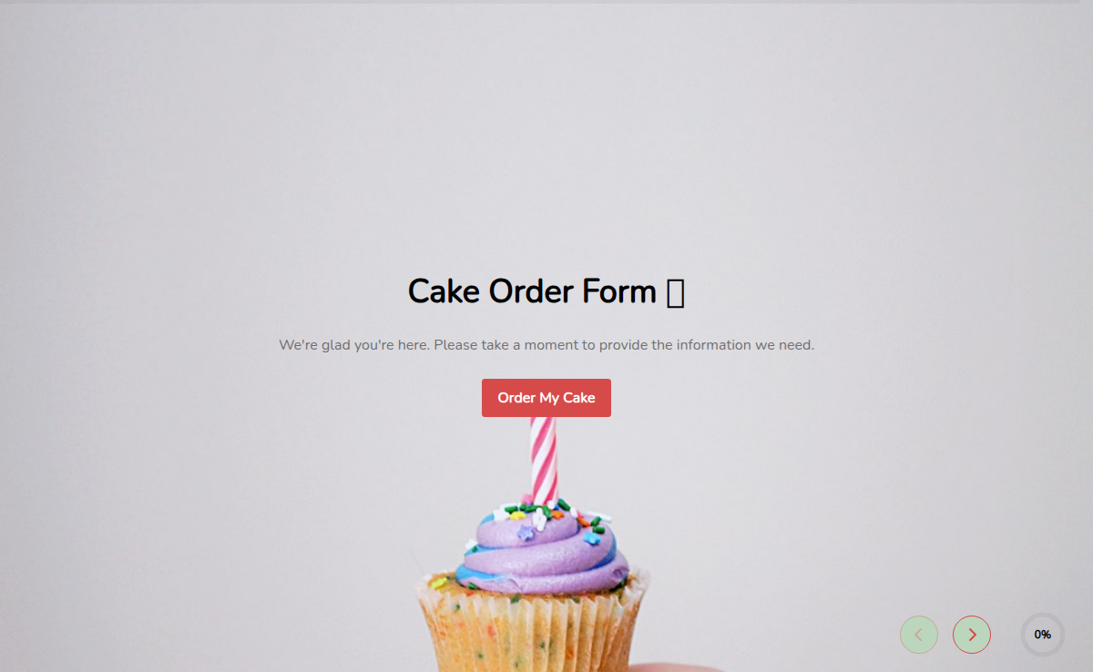 Cake Order Form