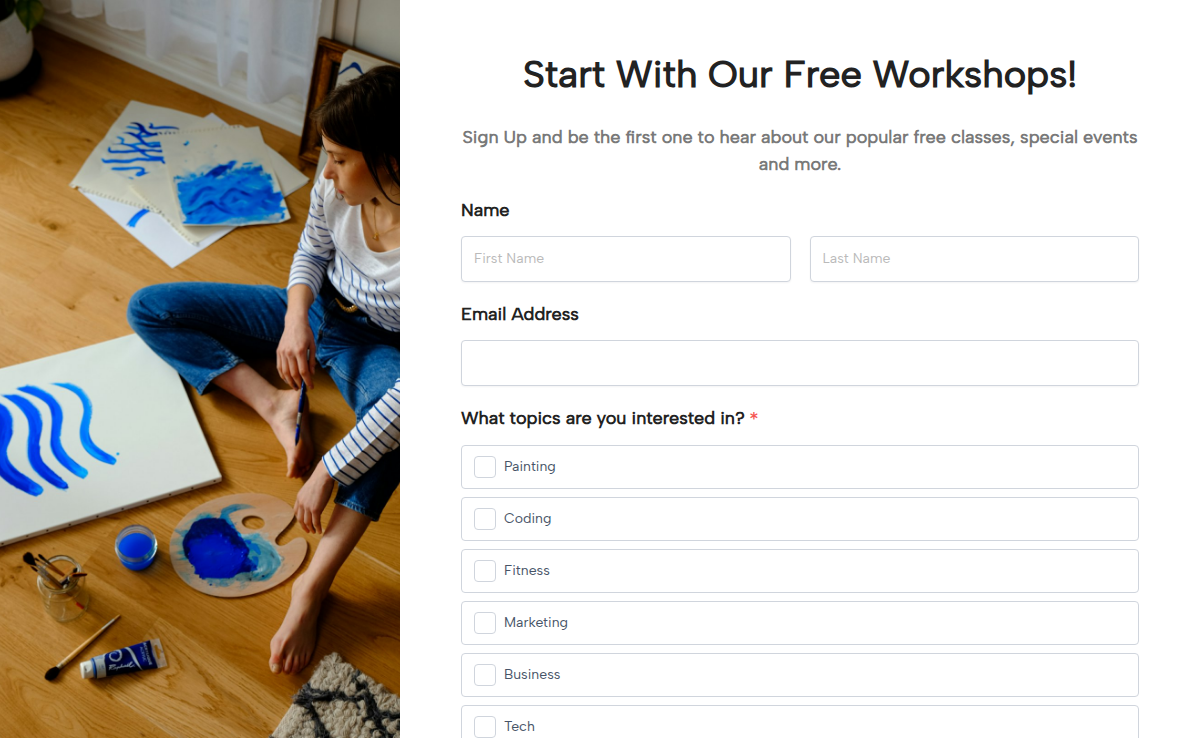 Workshop Registration Form