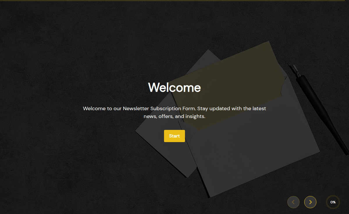 Newsletter Subscription Form