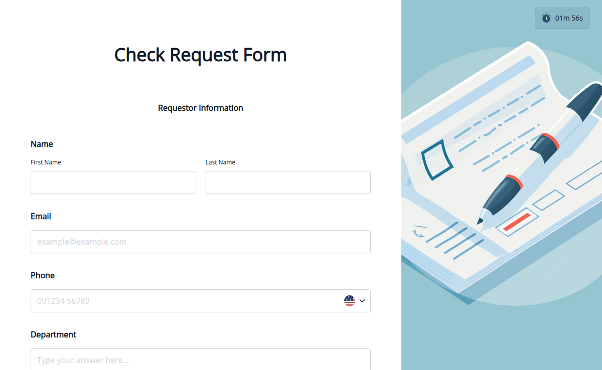 Check Request Form Template