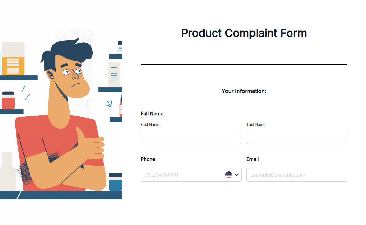 Product Complaint Form