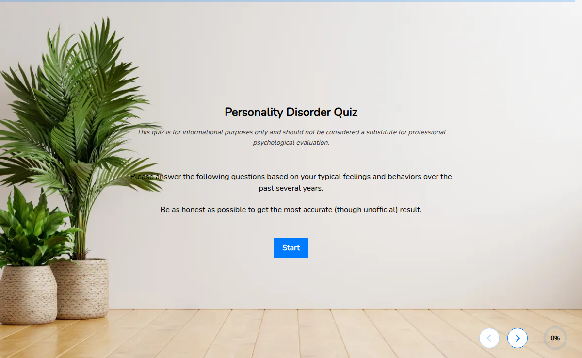Personality Disorder Quiz