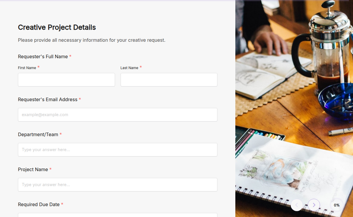Creative Request Form