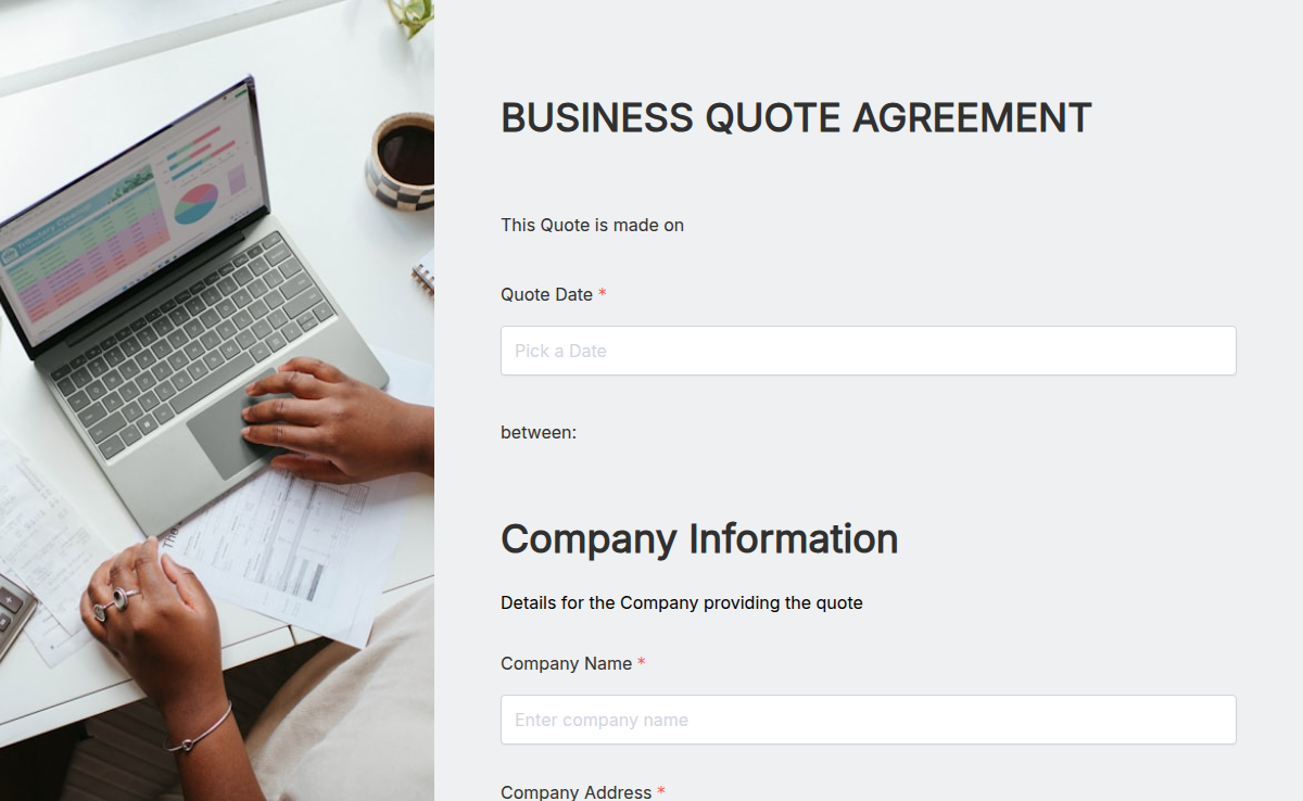 Business Quote Agreement