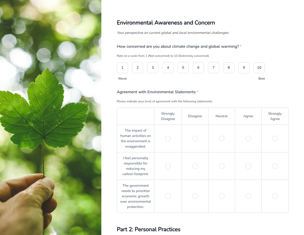 Global Environmental Issues Survey
