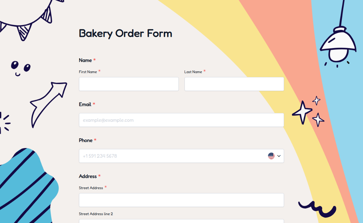 Bakery Order Form