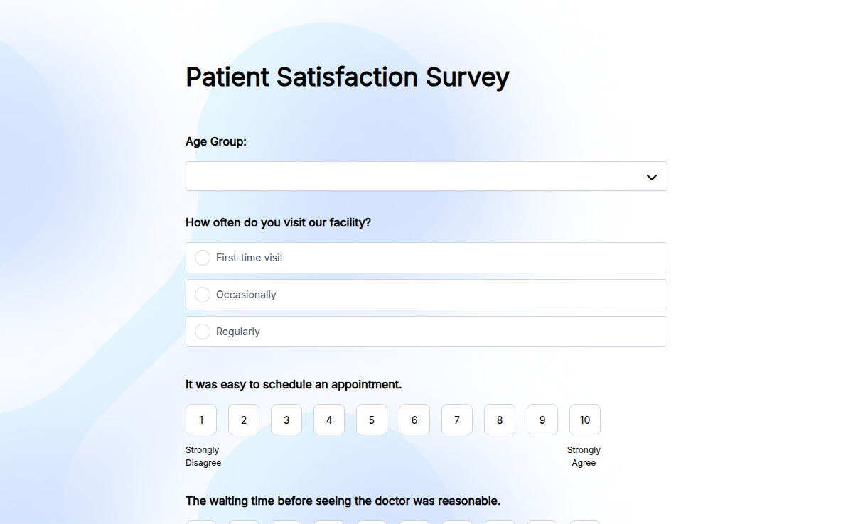 Patient Satisfaction Survey