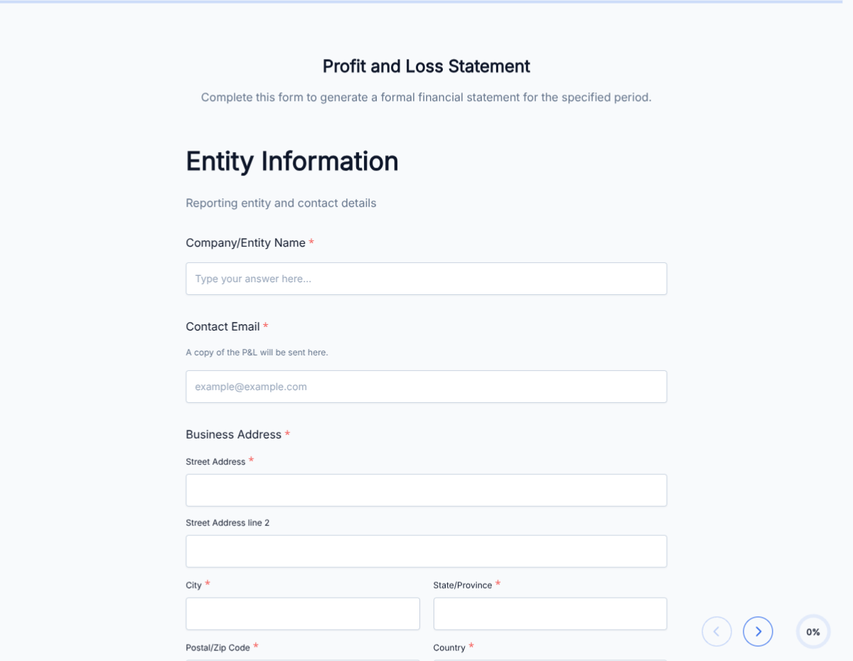 Profit and Loss Statement (P&L)