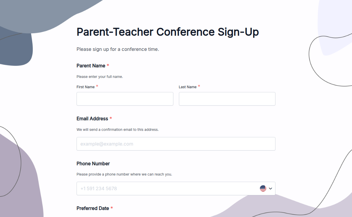 Parent-Teacher Conference Sign-Up