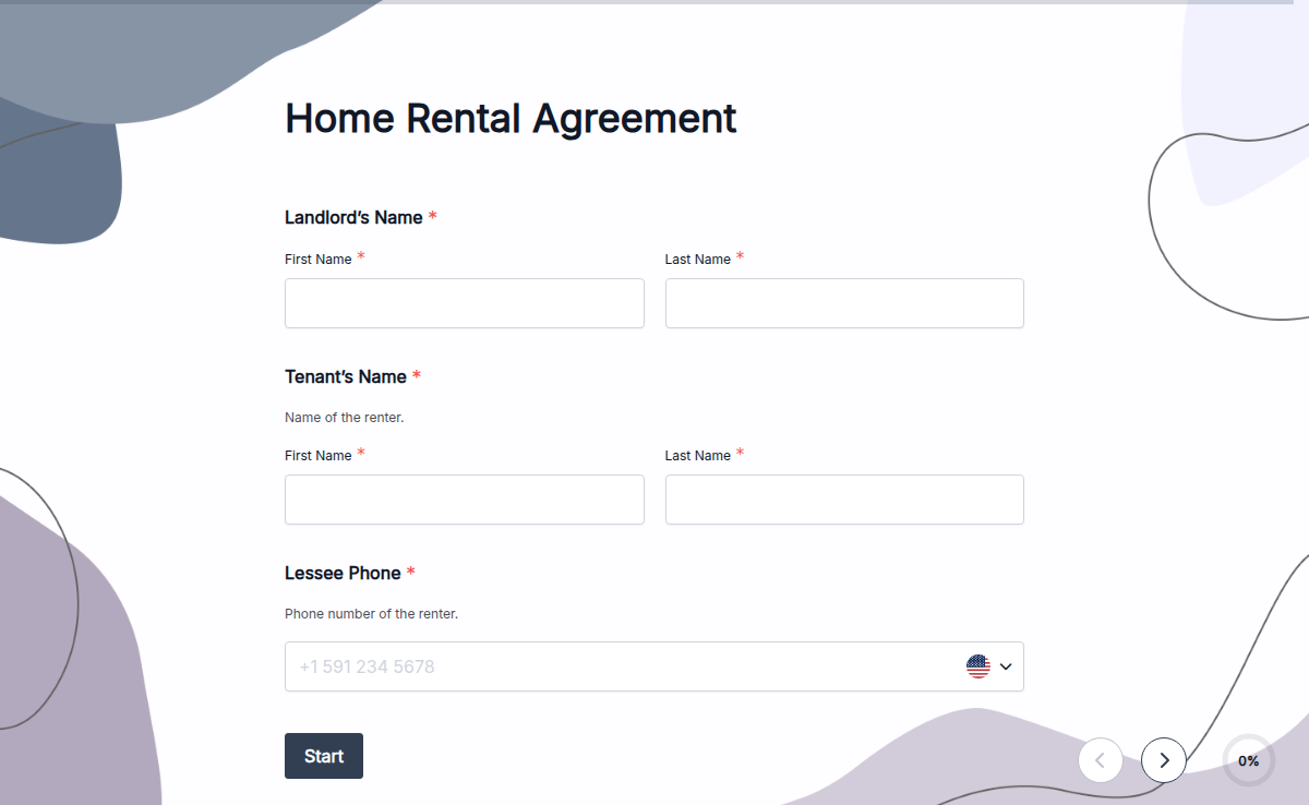 Home Rental Agreement