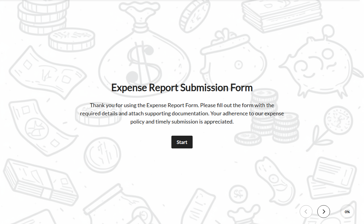 Expense Report Submission Form