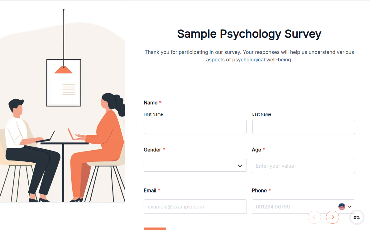 Sample Psychology Survey Template