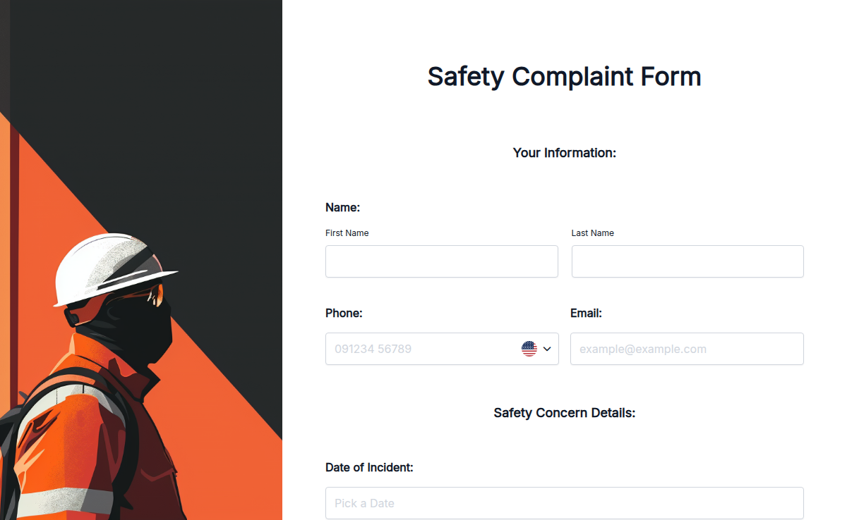 Safety Complaint Form