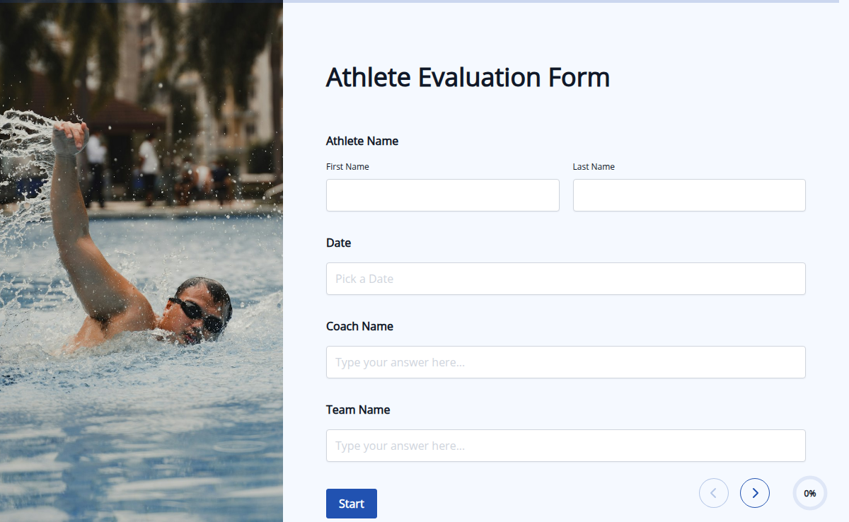 Athlete Evaluation Form