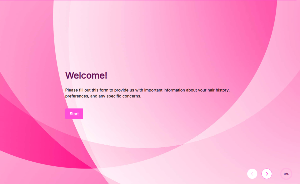 Salon Client Intake Form